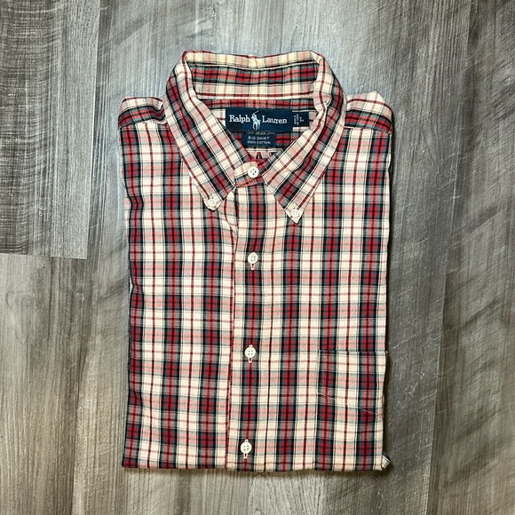 Ralph Lauren Big Shirt Long Sleeve Button Down - Large - Picture 1 of 8